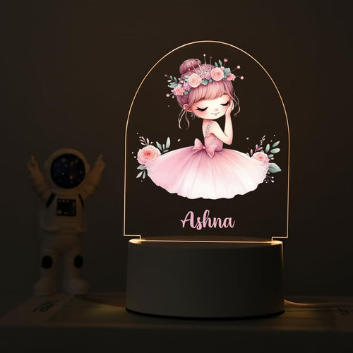 Personalised Princess LED Name Light for Girls – Custom Name Lamp