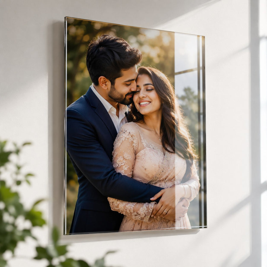 Personalized Acrylic Photo Frame – Custom HD UV Printed Wall Frame with Your Photo | Premium Acrylic Wall Décor