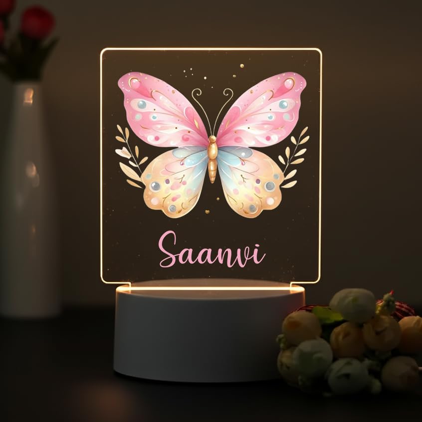 SNAPTRAP LED Name Light for Kids - Butterfly Magic
