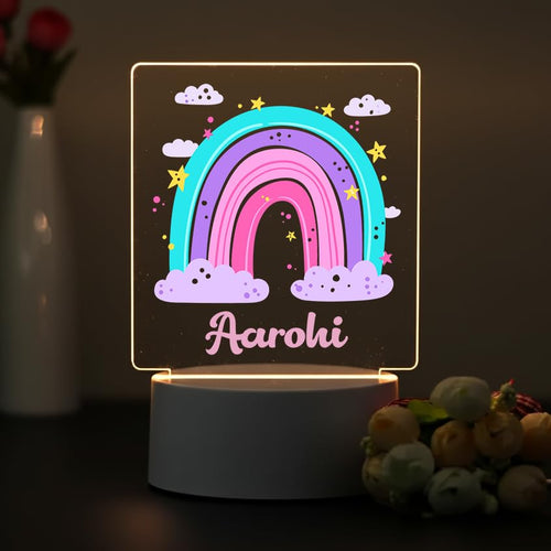 Personalised Kids LED Name Light – Custom Name Night Lamp — Rainbow Dreams