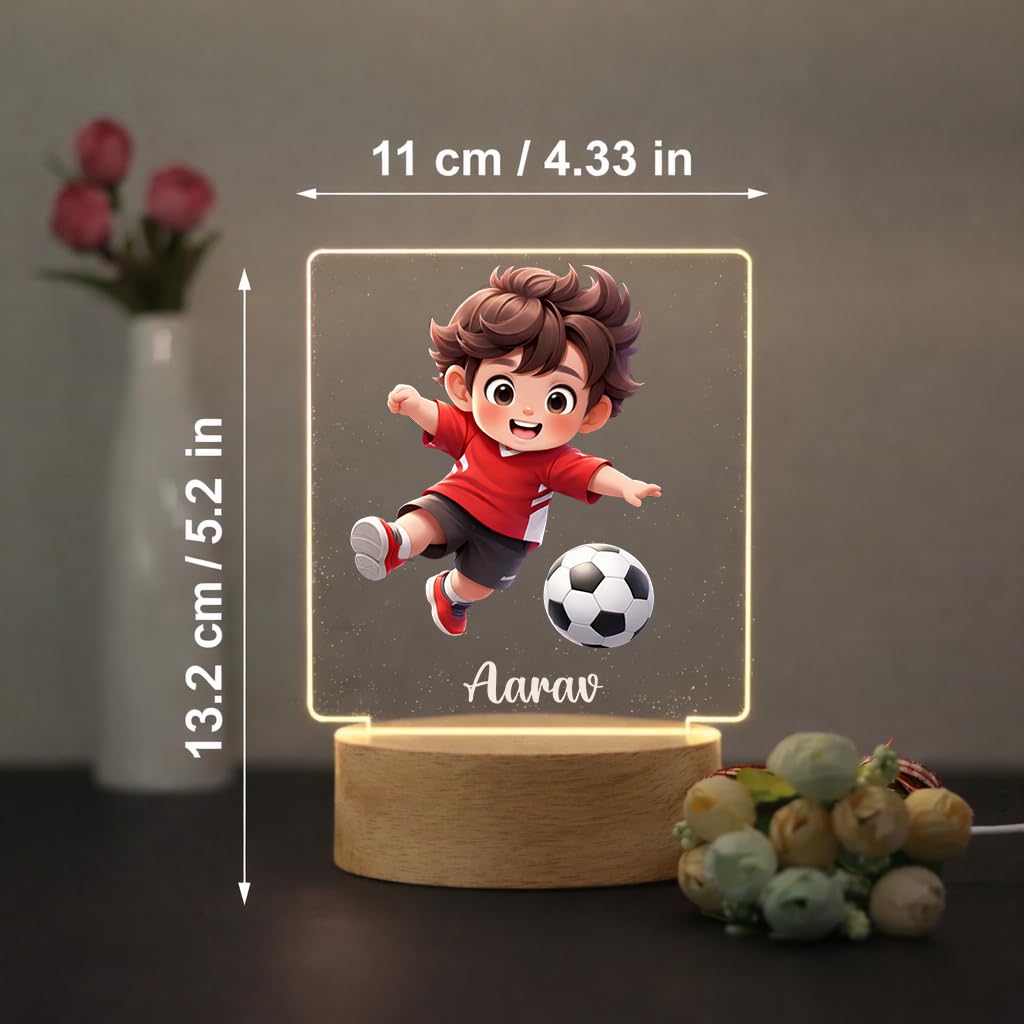 SNAPTRAP Personalized Sports LED Name Light - Football