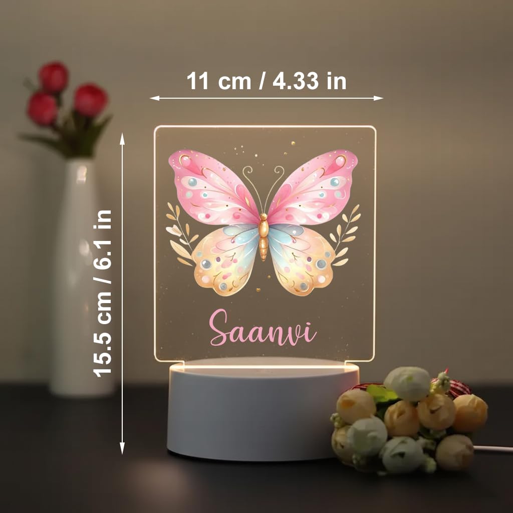 SNAPTRAP LED Name Light for Kids - Butterfly Magic