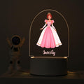 SNAPTRAP LED Name Light for Girls - Princess - Dreamy Pink