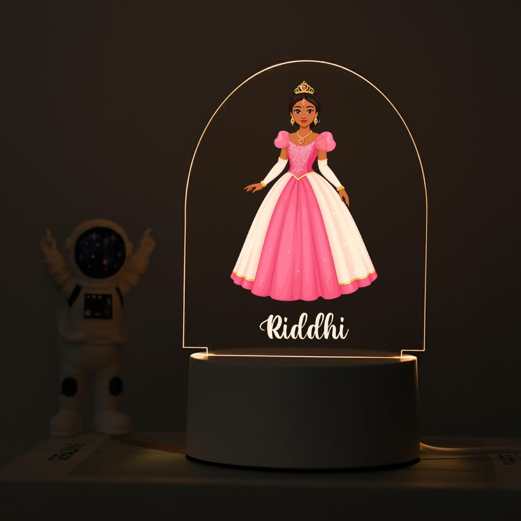 SNAPTRAP LED Name Light for Girls - Princess - Classic Pink