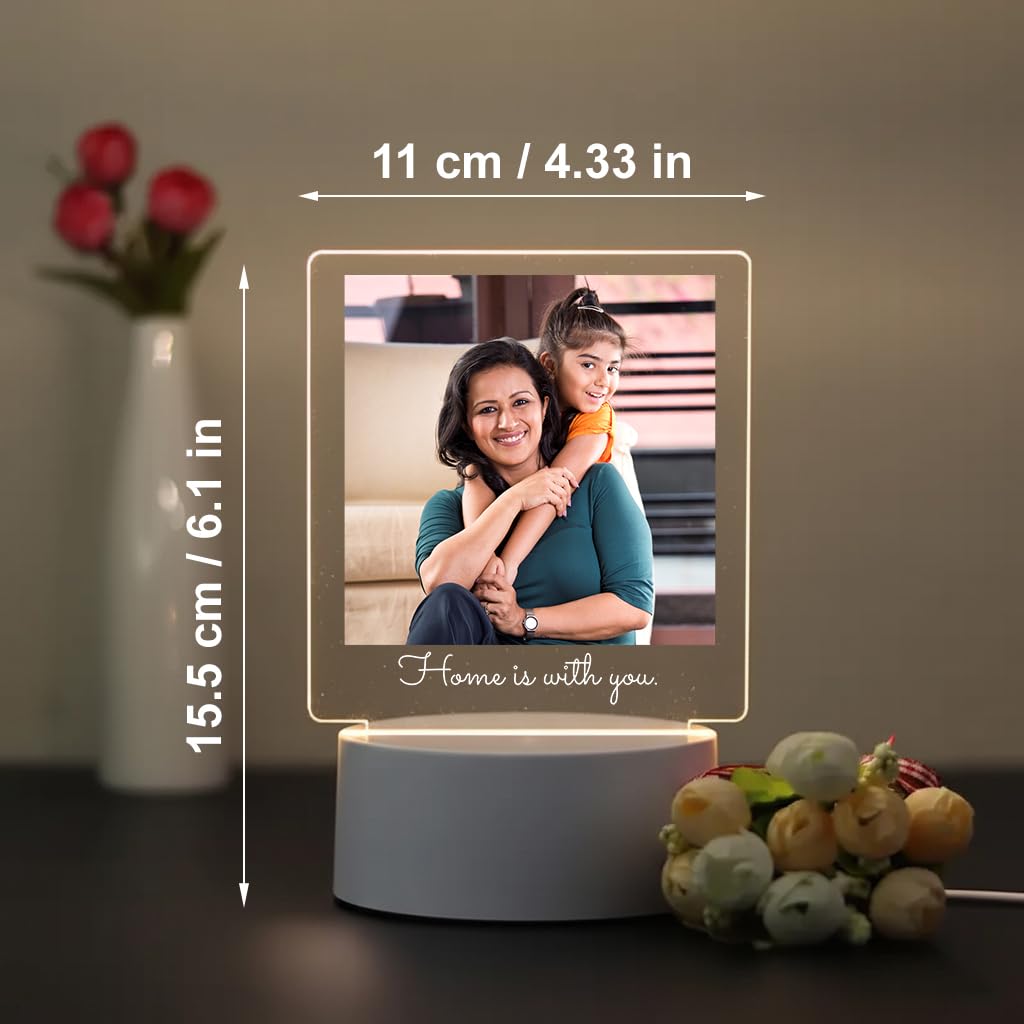 SNAPTRAP Personalized Photo Lamp with Custom Picture and Text - Default Title