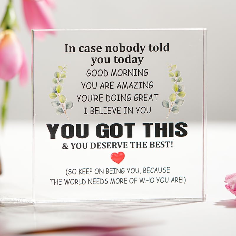 SNAPTRAP Engraved Message Acrylic Block - Appreciation 1 4X4