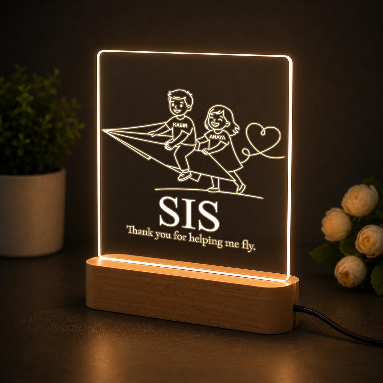 SNAPTRAP Personalized Rakhi Gift for Sister & Brother - Plane Adventure 1