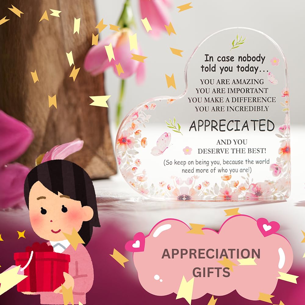 SNAPTRAP Engraved Message Acrylic Block - Appreciation 3 4X4