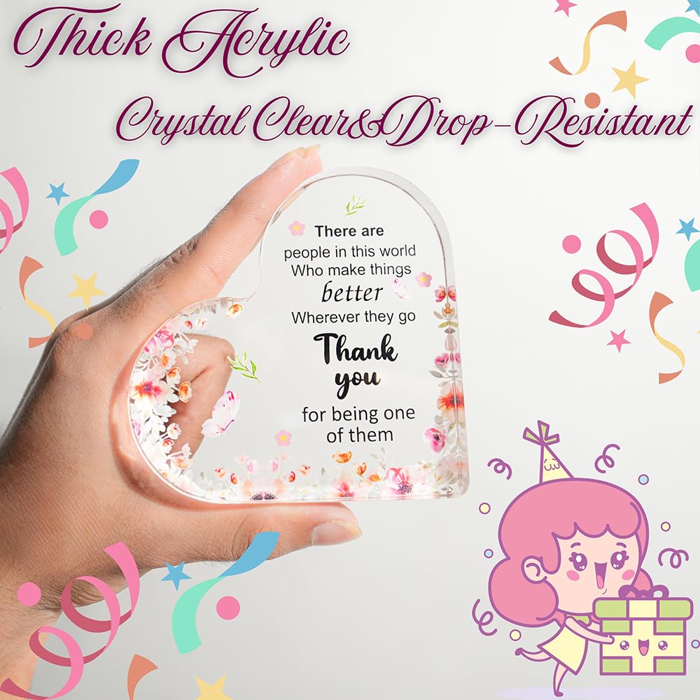 SNAPTRAP Engraved Message Acrylic Block - Thank You2 4X4