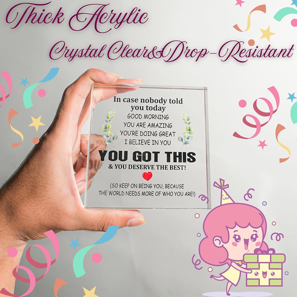 SNAPTRAP Engraved Message Acrylic Block - Appreciation 1 4X4
