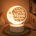 SNAPTRAP I Love You to the Moon and Back LED Night Lamp - Warm White - Default Title