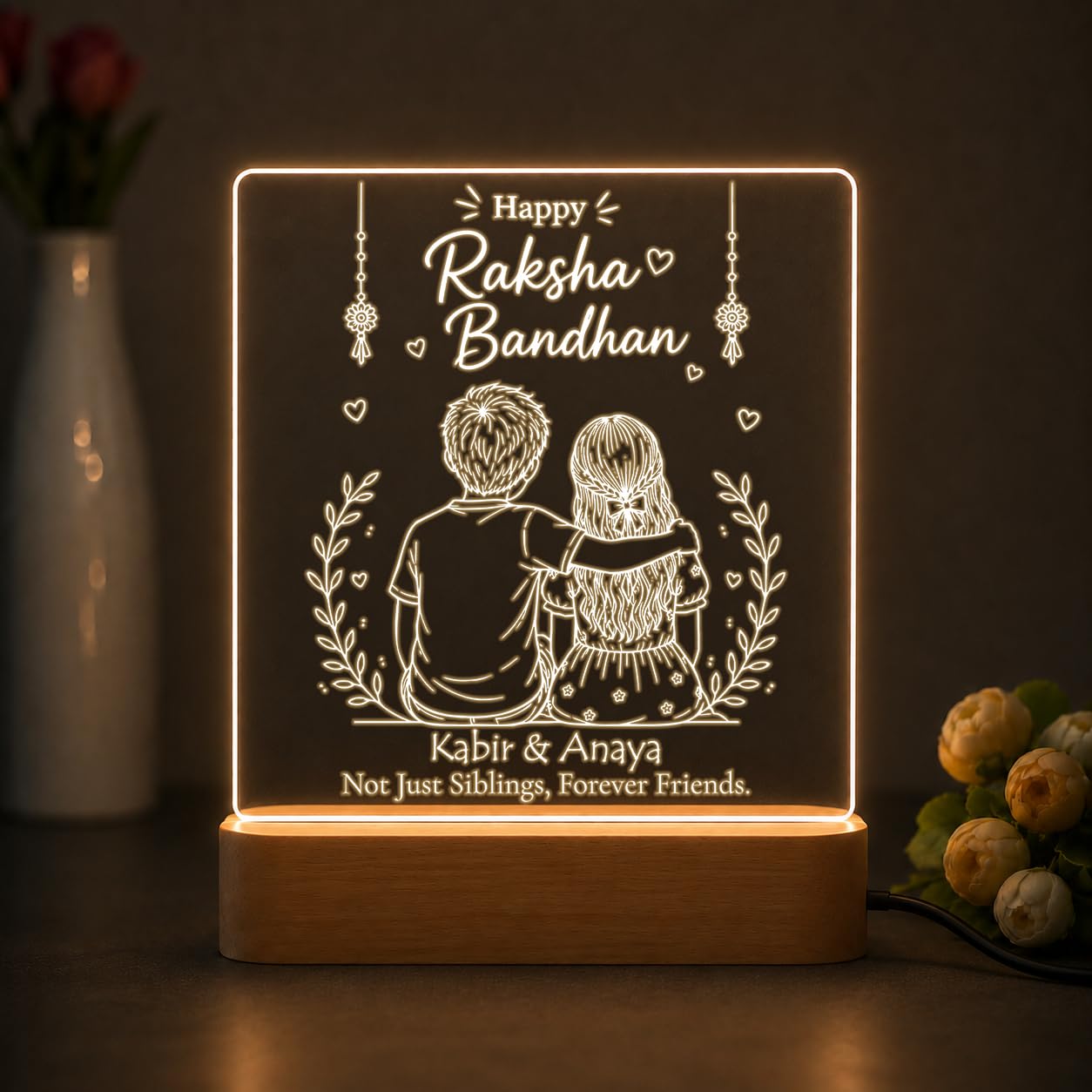 SNAPTRAP Personalized Rakhi Gift for Sister & Brother - Rakhi Forever