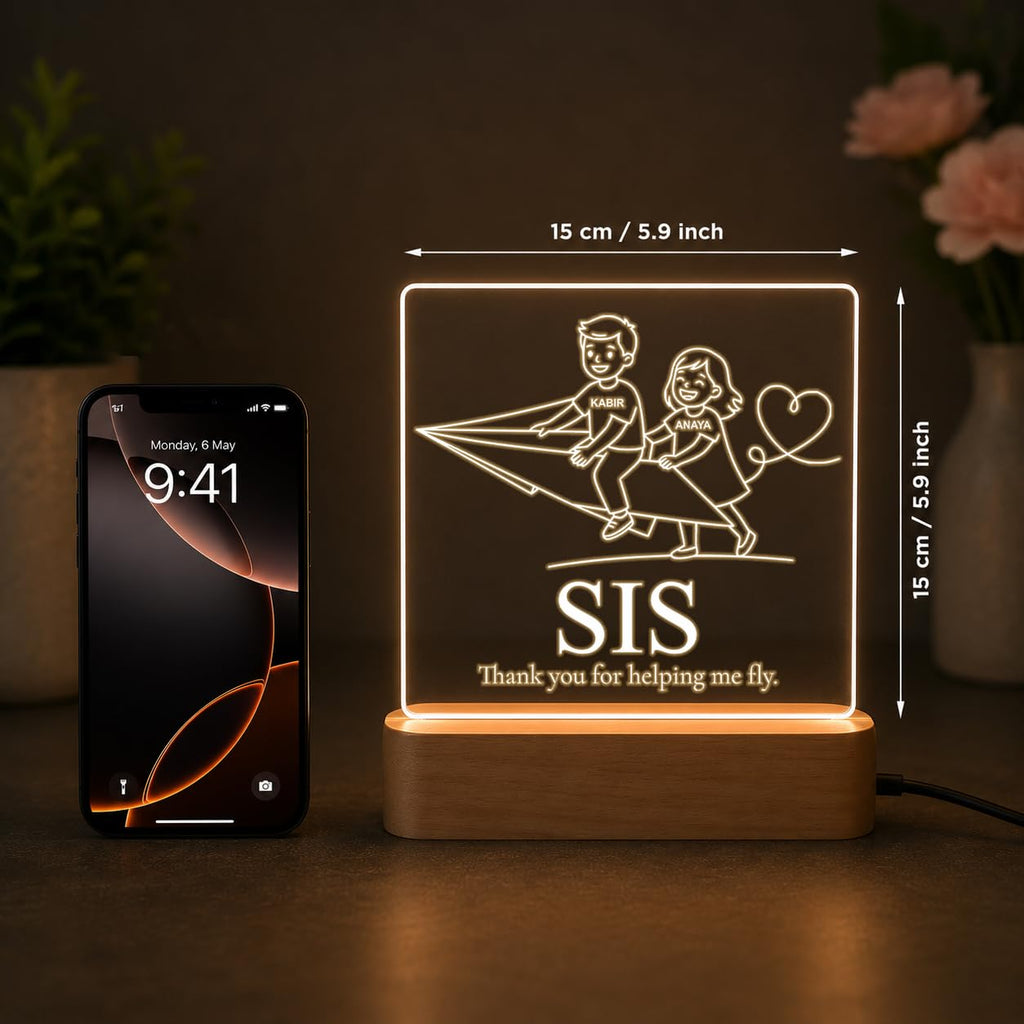 SNAPTRAP Personalized Rakhi Gift for Sister & Brother - Plane Adventure 1