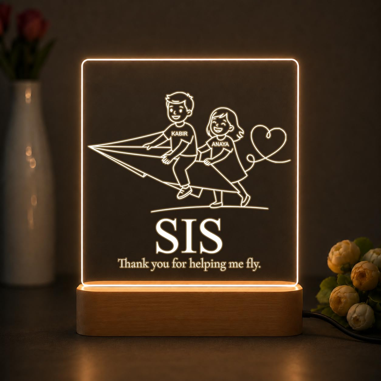SNAPTRAP Personalized Rakhi Gift for Sister & Brother - Plane Adventure 1