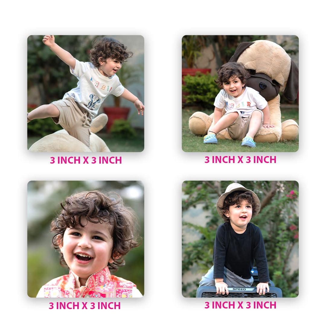 SNAPTRAP Personalized Acrylic Photo Fridge Magnets - Square Pack of 12