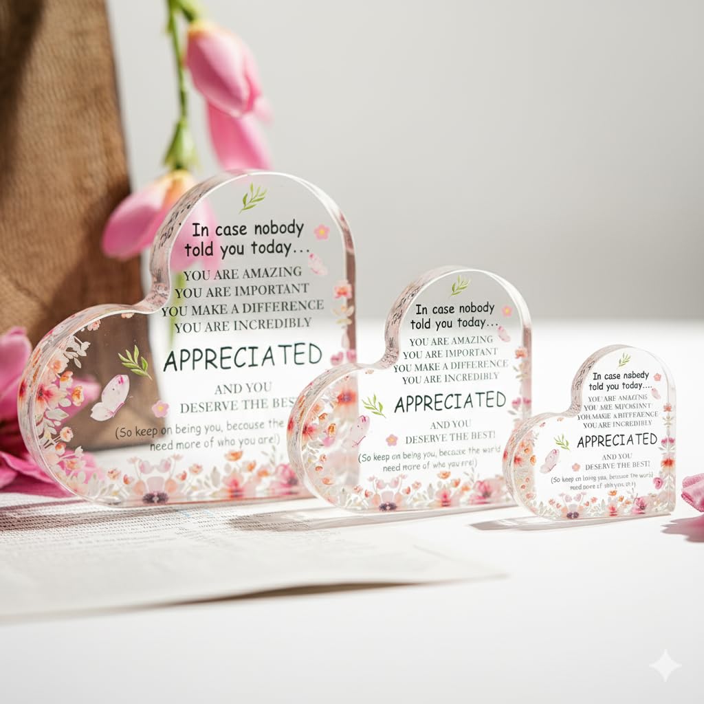 SNAPTRAP Engraved Message Acrylic Block - Appreciation 3 4X4