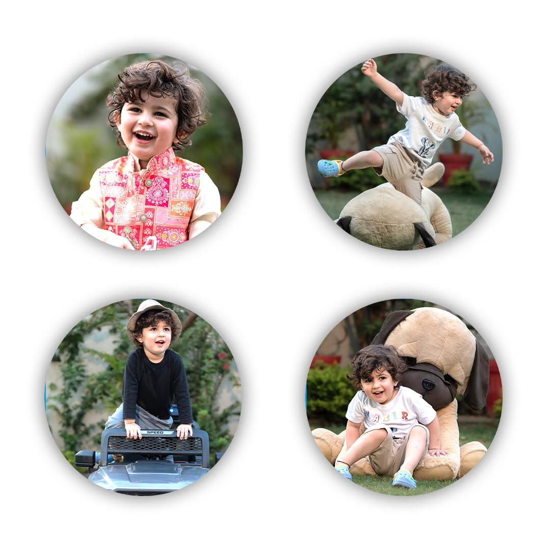 SNAPTRAP Personalized Acrylic Photo Fridge Magnets - Circle Pack of 12