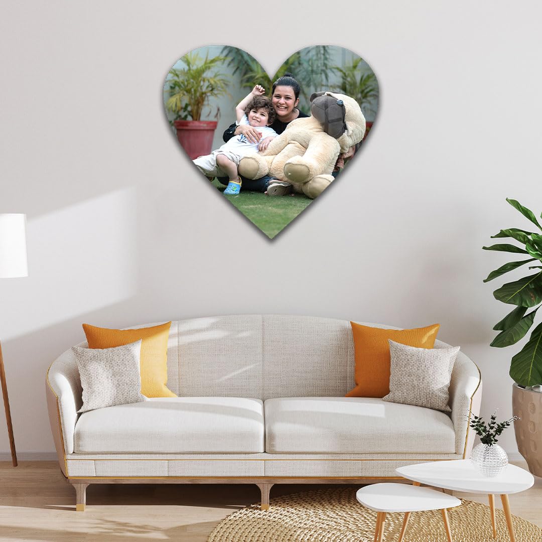 SNAPTRAP Heart acrylic photo frame, 12 x 11 in