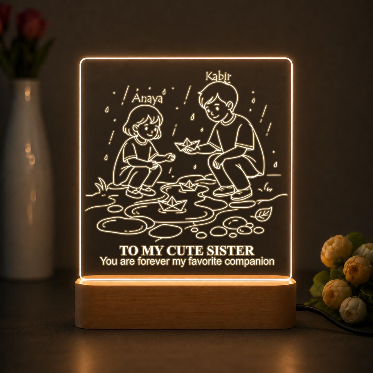 SNAPTRAP Personalized Rakhi Gift for Sister & Brother - Paper Boat Memories