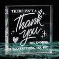 No thank you big enough gratitude acrylic block