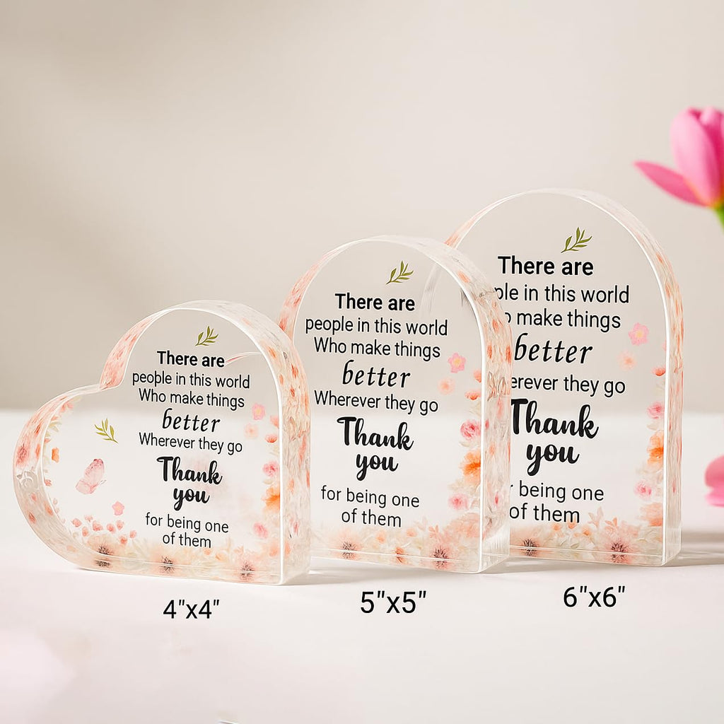 SNAPTRAP Engraved Message Acrylic Block - Thank You2 4X4