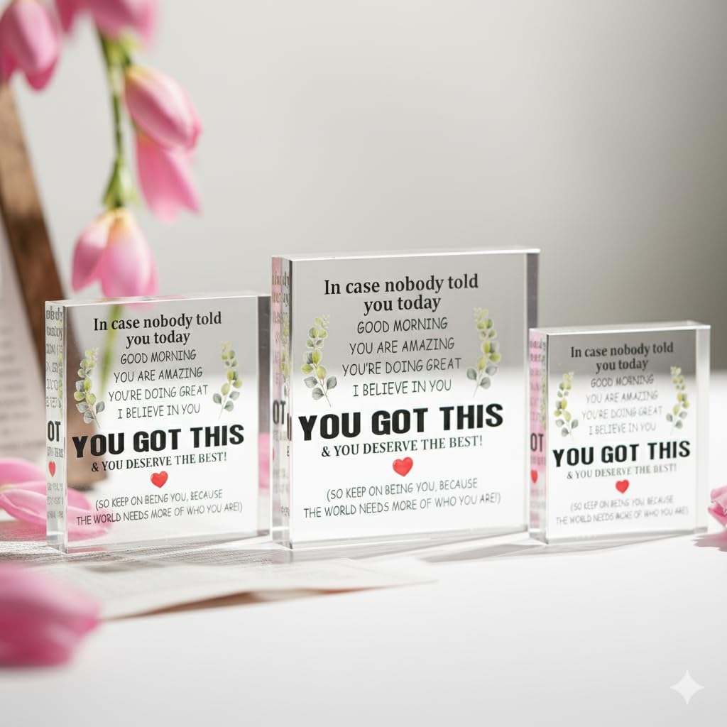 SNAPTRAP Engraved Message Acrylic Block - Appreciation 1 4X4