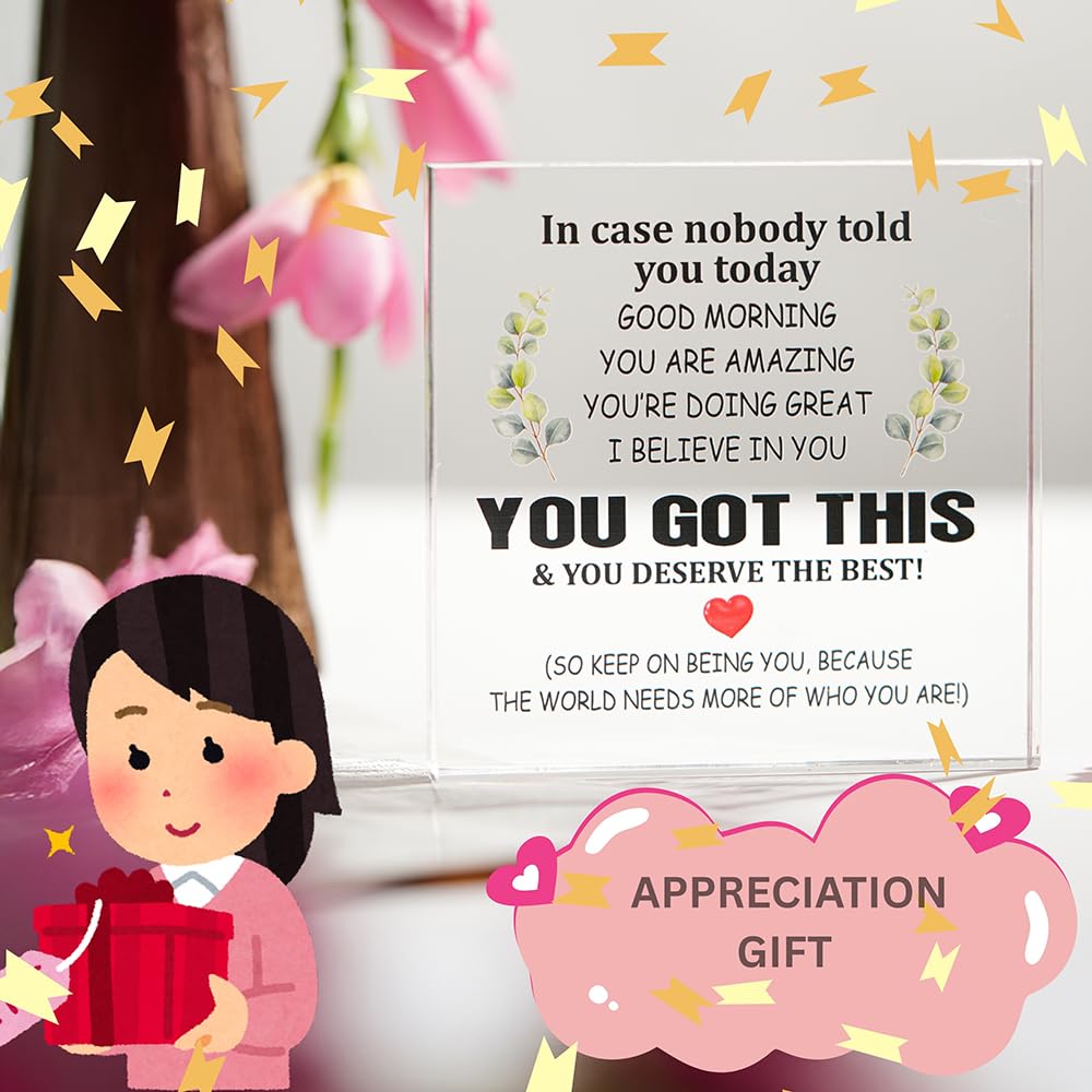 SNAPTRAP Engraved Message Acrylic Block - Appreciation 1 4X4