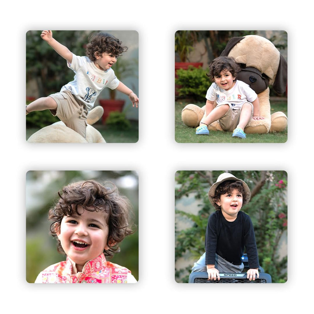 SNAPTRAP Personalized Acrylic Photo Fridge Magnets - Square Pack of 12