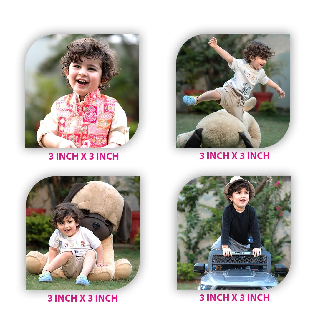 SNAPTRAP Personalized Acrylic Photo Fridge Magnets - Leaf Pack of 12