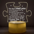 SNAPTRAP Puzzle Piece Romantic Message LED Night Lamp - Default Title