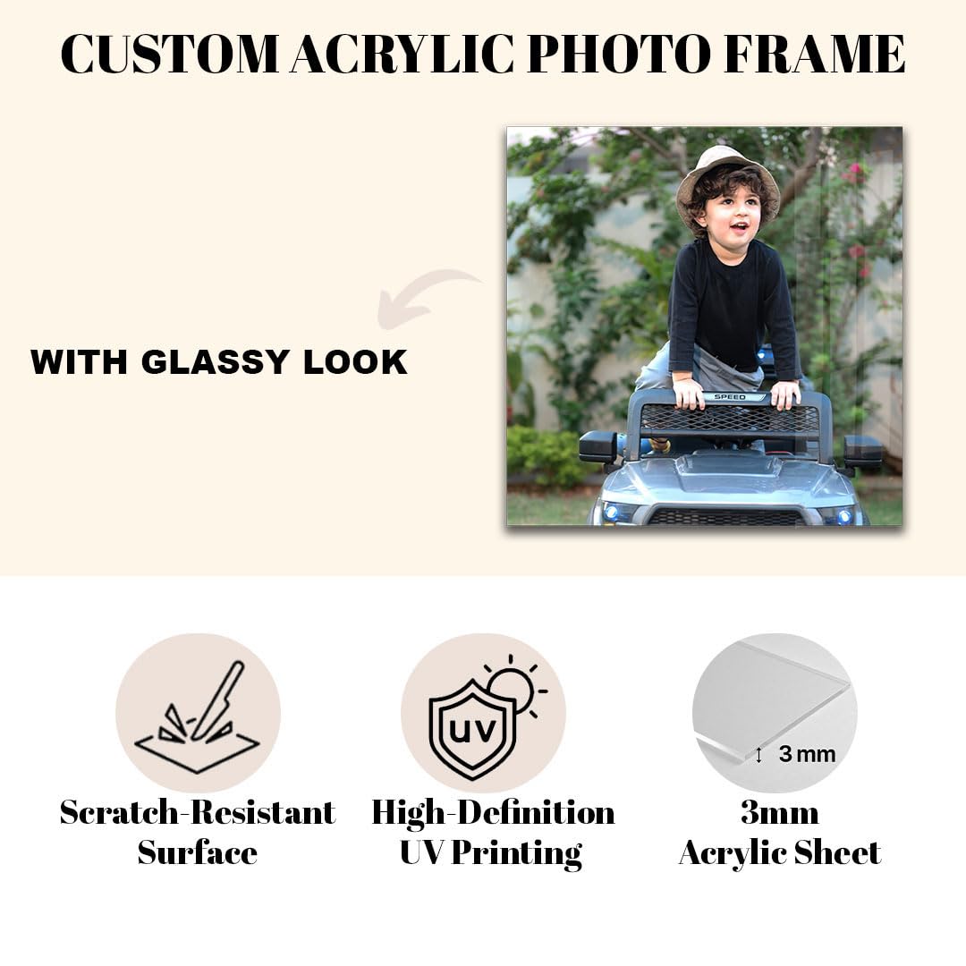SNAPTRAP Square acrylic photo frame, 14 x 14 in