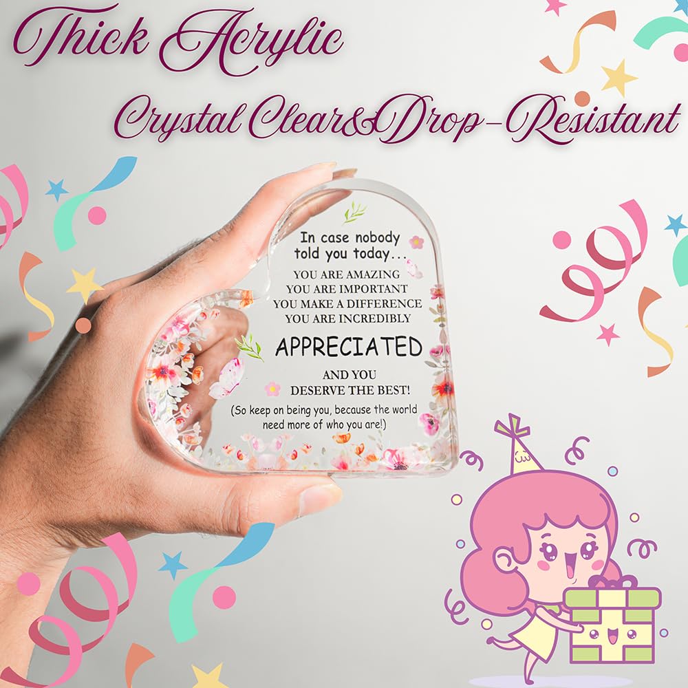 SNAPTRAP Engraved Message Acrylic Block - Appreciation 3 4X4