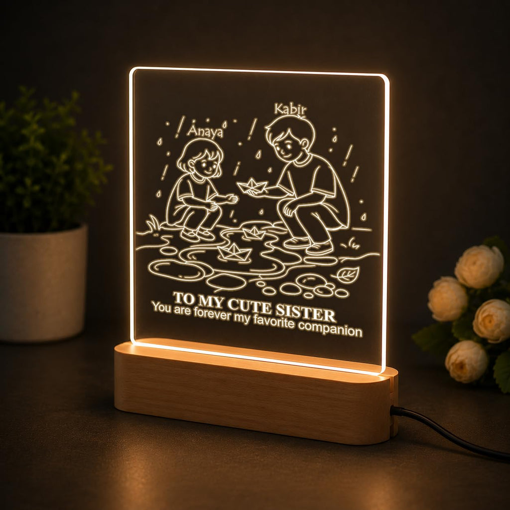 SNAPTRAP Personalized Rakhi Gift for Sister & Brother - Paper Boat Memories