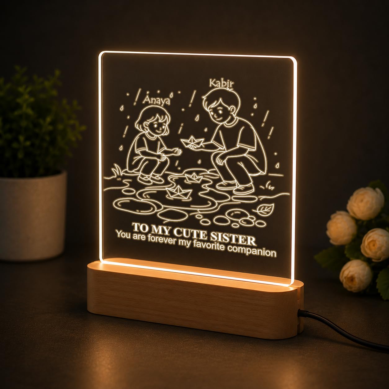 SNAPTRAP Personalized Rakhi Gift for Sister & Brother - Paper Boat Memories