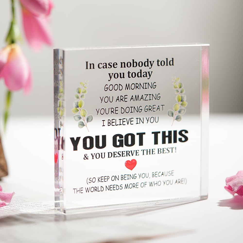 SNAPTRAP Engraved Message Acrylic Block - Appreciation 1 4X4