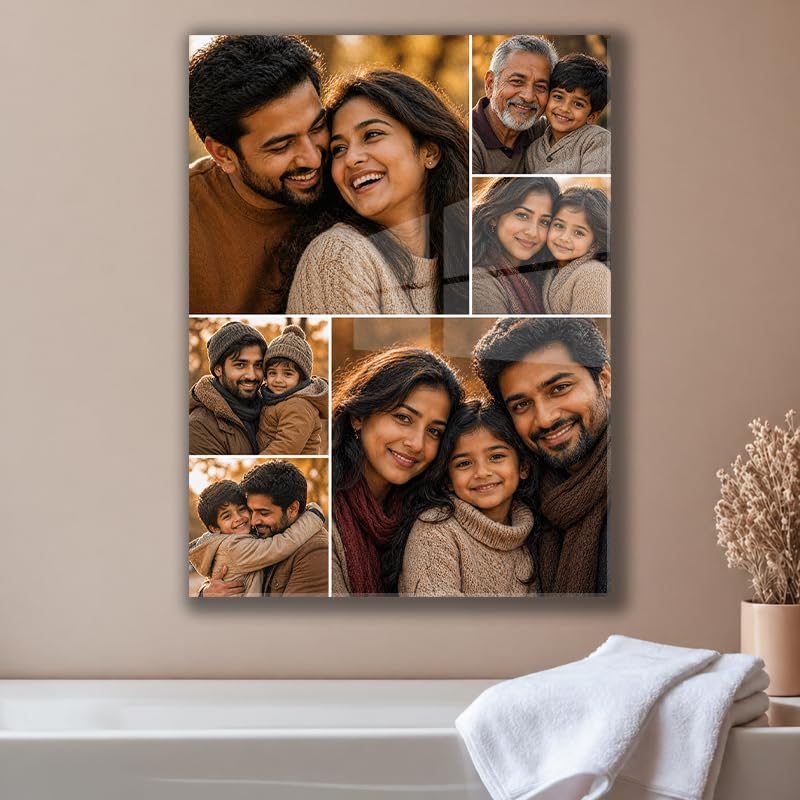 Portrait collage displayed on wall [ORIENT:Portrait][SMALL]