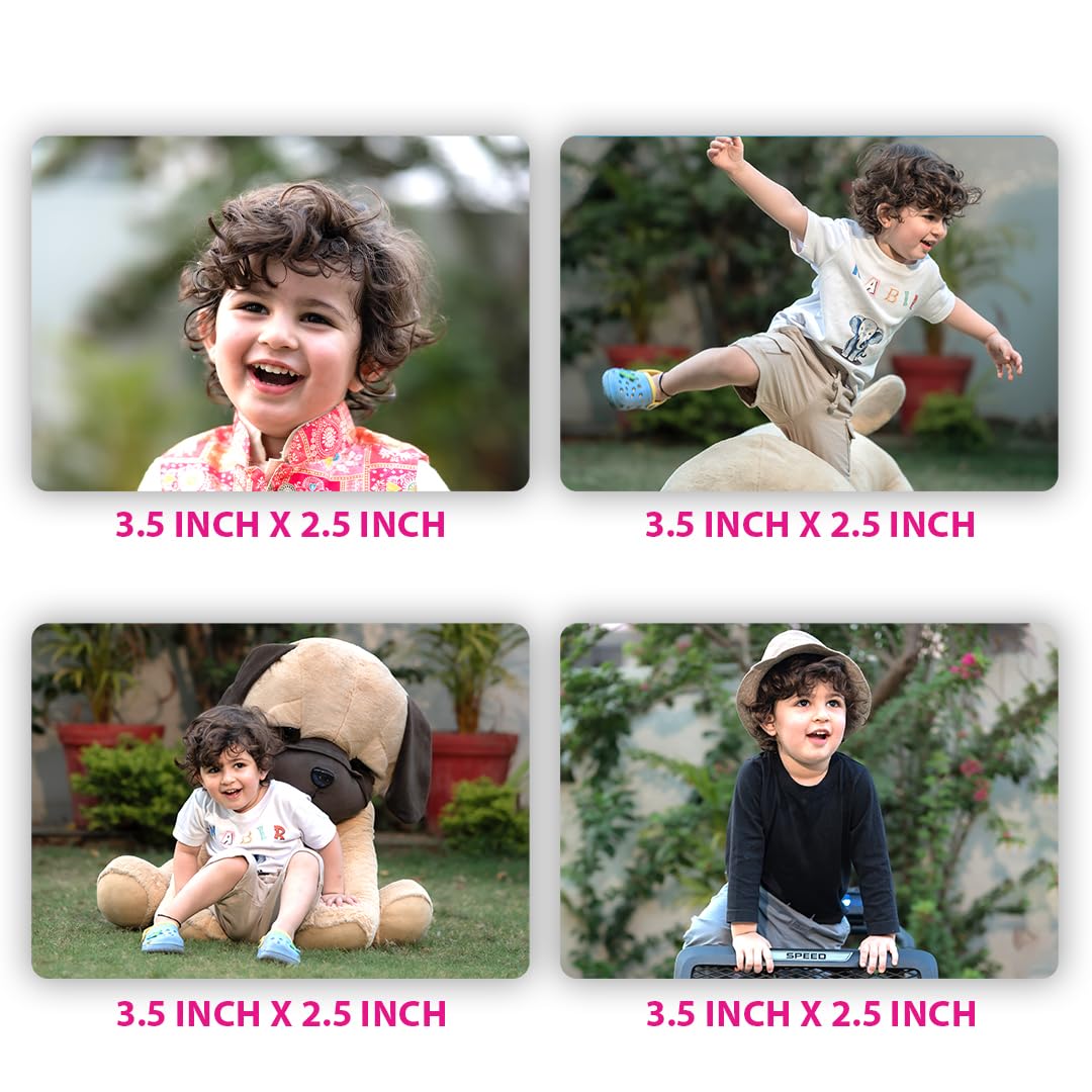 SNAPTRAP Personalized Acrylic Photo Fridge Magnets - Landscape Pack of 12