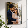 Personalized Acrylic Photo Frame - couple photo on wall